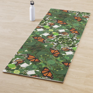 Yoga Exercise Mat Monarch Butterflies