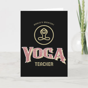 Yoga Exercise Relaxation Teacher Card
