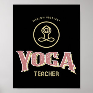 Yoga Exercise Relaxation Teacher Poster