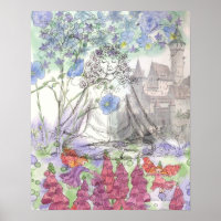 Yoga Fairy Castle Floral Collage