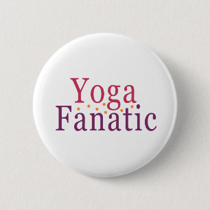 Yoga Fanatic 6 Cm Round Badge