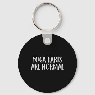 Yoga Farts Are Normal Funny Farting Key Ring