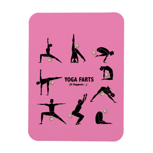 Yoga Farts Magnet (Vertical)