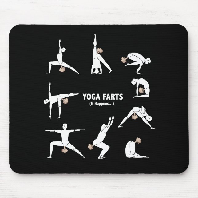 Yoga Farts Mouse Pad (Front)