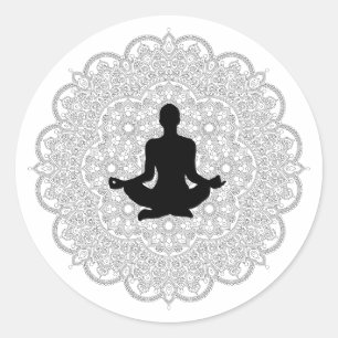 YOGA, Find Yourself  Classic Round Sticker