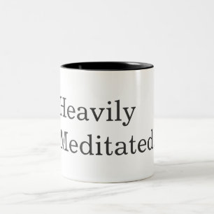 Yoga Fitness Heavily Meditated Two-Tone Coffee Mug