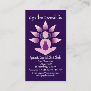 Yoga Flow Essential Oils Business Card
