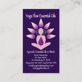 Yoga Flow Essential Oils Business Card