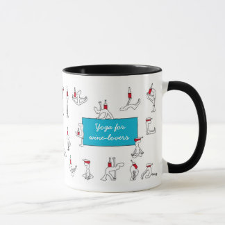 Yoga for Winelovers White Mug