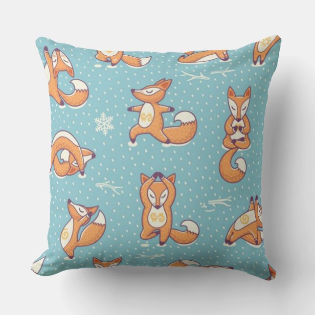 Yoga Fox Cushion (Front)
