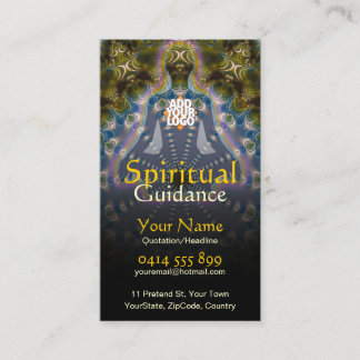 Yoga Fractal Spiritual Guidance Holistic Business Card