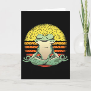 Yoga Frog Meditation Sport Card