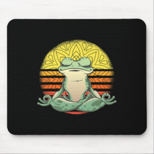 Yoga Frog Meditation Sport Mouse Pad