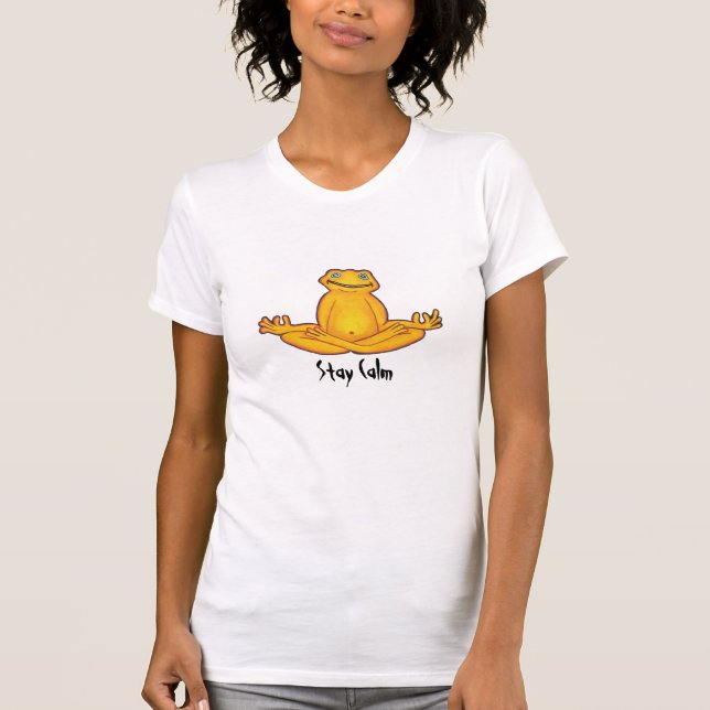 Yoga Frog - Stay Calm T-Shirt (Front)