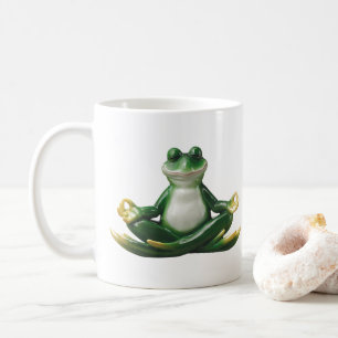 Yoga Frog, Yoga Gifts, Frog Gifts, Frog Coffee Mug