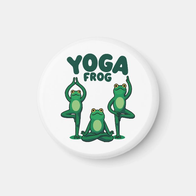 Yoga Frogs Magnet (Front)