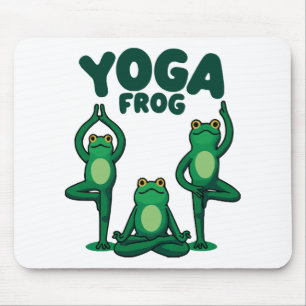 Yoga Frogs Mouse Pad
