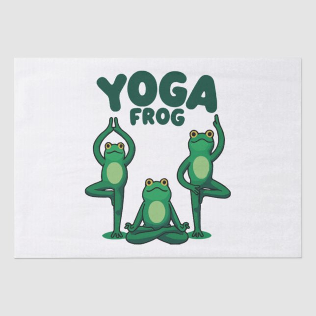 Yoga Frogs Tissue Paper (Front)