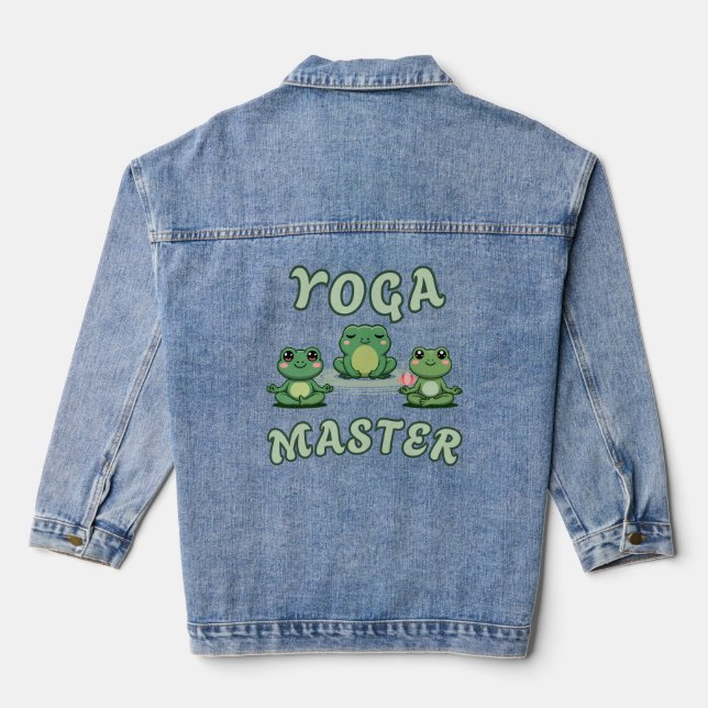 Yoga Frogs Yoga Master Denim Jacket (Back)
