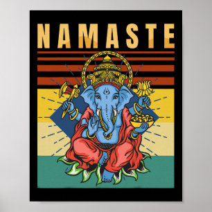 Yoga - Ganesha - Spiritual Meditation - Namaste -  Poster