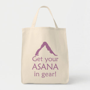Yoga Get Your Asana In Gear Tote Bag
