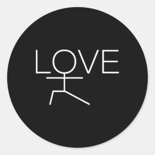 Yoga Gifts For Yoga Instructor Women Girl Love Yog Classic Round Sticker