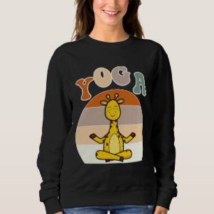 Yoga Giraffe For Of Yoga And Giraffe Sweatshirt