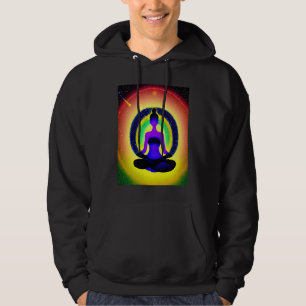 Yoga Girl Female Sun Salutation Meditation Chakra  Hoodie