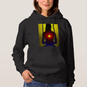 Yoga Girl Female Sun Salutation Meditation Chakra  Hoodie