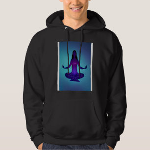 Yoga Girl Female Sun Salutation Meditation Chakra Hoodie