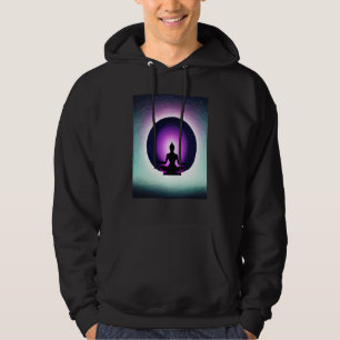 Yoga Girl Female Sun Salutation Meditation Chakra  Hoodie