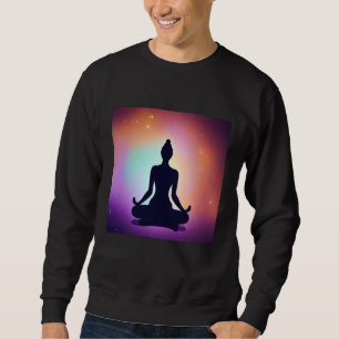 Yoga Girl Female Sun Salutation Meditation Chakra  Sweatshirt
