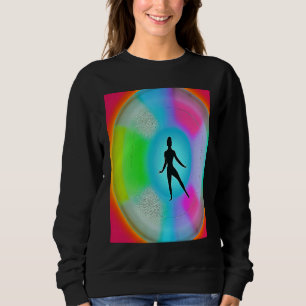 Yoga Girl Female Sun Salutation Meditation Chakra  Sweatshirt