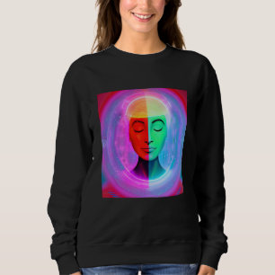 Yoga Girl Female Sun Salutation Meditation Chakra  Sweatshirt
