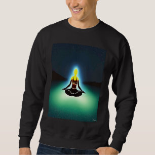 Yoga Girl Female Sun Salutation Meditation Chakra Sweatshirt