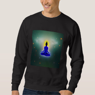 Yoga Girl Female Sun Salutation Meditation Chakra  Sweatshirt