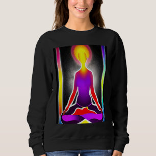 Yoga Girl Female Sun Salutation Meditation Chakra Sweatshirt