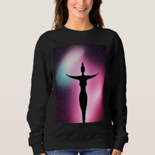 Yoga Girl Female Sun Salutation Meditation Chakra  Sweatshirt