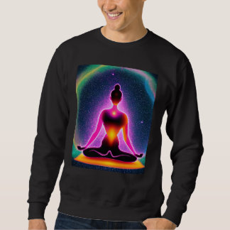 Yoga Girl Female Sun Salutation Meditation Chakra  Sweatshirt