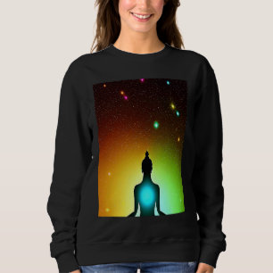 Yoga Girl Female Sun Salutation Meditation Chakra  Sweatshirt