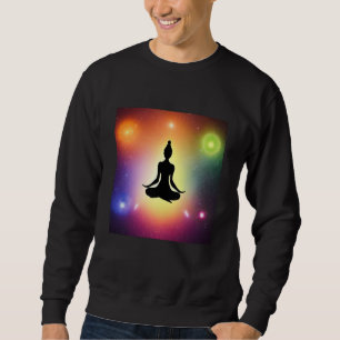 Yoga Girl Female Sun Salutation Meditation Chakra  Sweatshirt