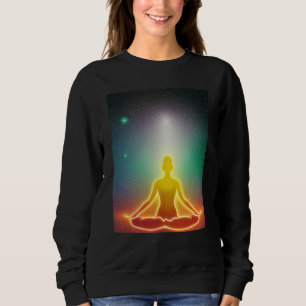 Yoga Girl Female Sun Salutation Meditation Chakra  Sweatshirt