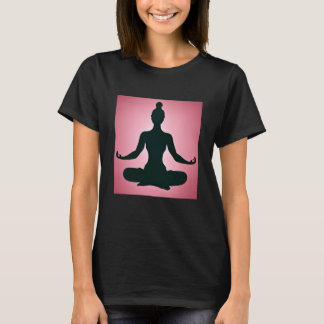 Yoga Girl Female Sun Salutation Meditation Chakra  T-Shirt