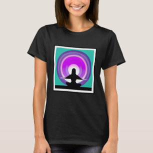 Yoga Girl Female Sun Salutation Meditation Chakra T-Shirt