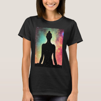 Yoga Girl Female Sun Salutation Meditation Chakra T-Shirt