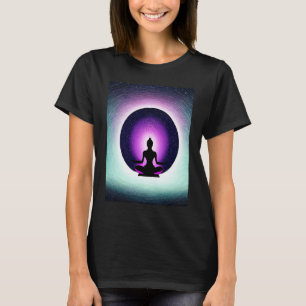 Yoga Girl Female Sun Salutation Meditation Chakra T-Shirt