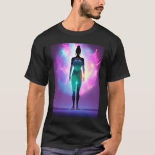 Yoga Girl Female Sun Salutation Meditation Chakra T-Shirt