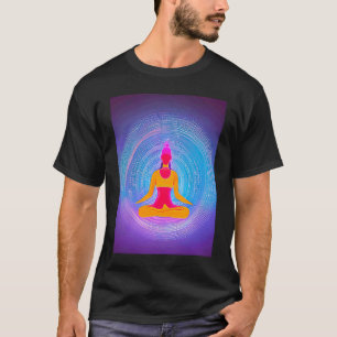 Yoga Girl Female Sun Salutation Meditation Chakra T-Shirt