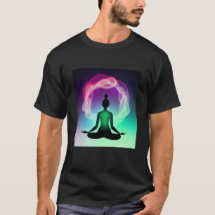 Yoga Girl Female Sun Salutation Meditation Chakra T-Shirt