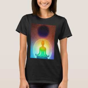Yoga Girl Female Sun Salutation Meditation Chakra T-Shirt